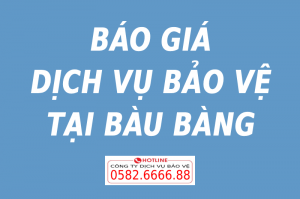 GIÁ THUÊ DỊCH VỤ BẢO VỆ TẠI BÀU BÀNG