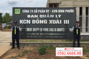 Dịch vụ bảo vệ khu công nghiệp, cụm công nghiệp, khu chế xuất